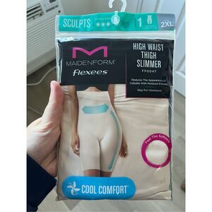 Maidenform Sculpts Ultra form Flexees High Waist Thigh Slimmer 2XL FP0047